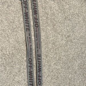 Off-White Gray and Black Belt